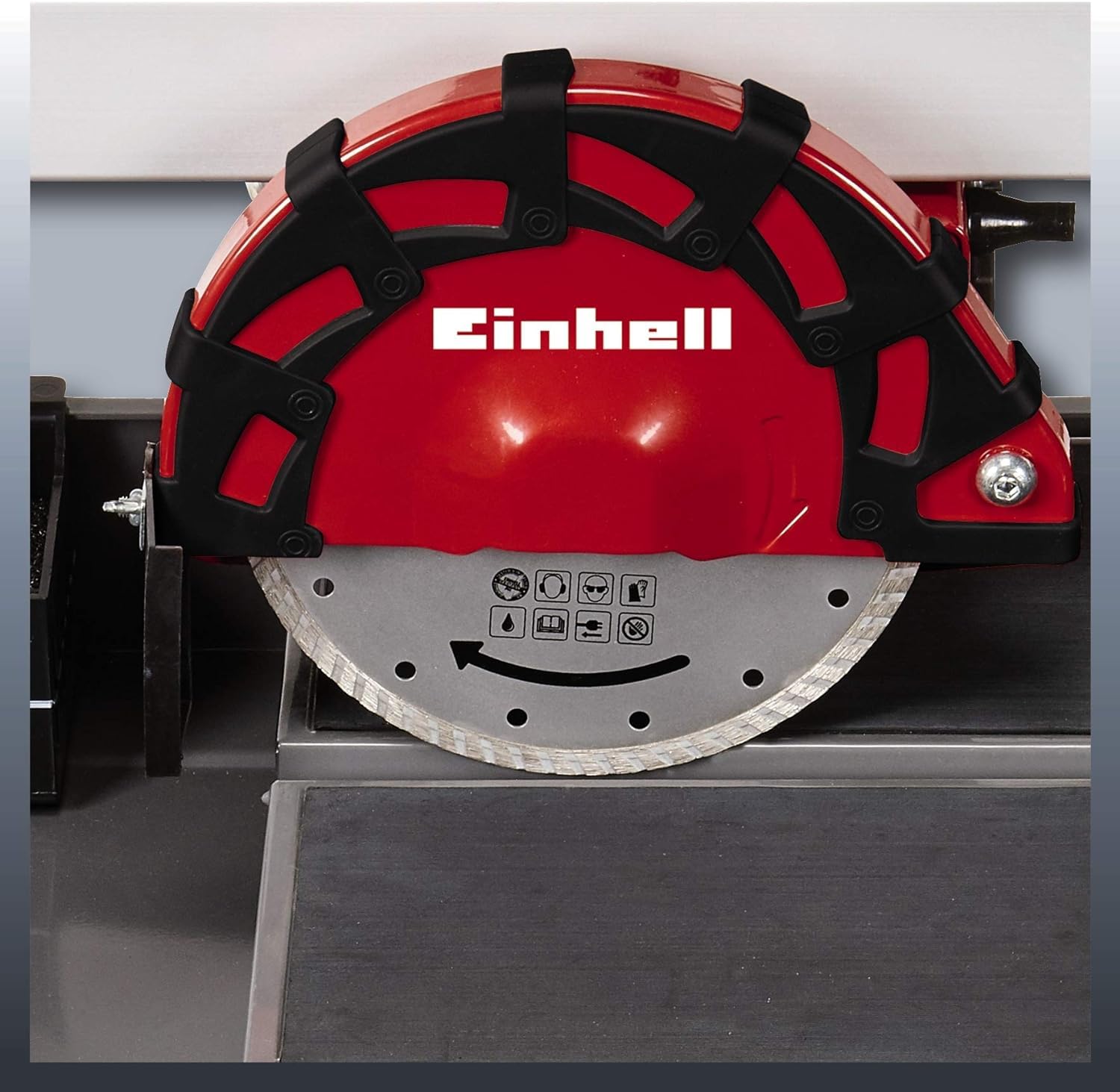 Einhell 4301220 radial-Fliesenschneidmaschine TE-TC 920 Ul (Lange Schnittlängen, Laser als Optische Schnitthilfe, schwenkbares Sägeblatt, höhenverstellbar), 900 W, 240 V