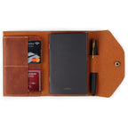 Londo Echtleder Portfolio – Schreibmappe mit Notizblock & Druckknopfverschluss für Business, Büro & Reisen