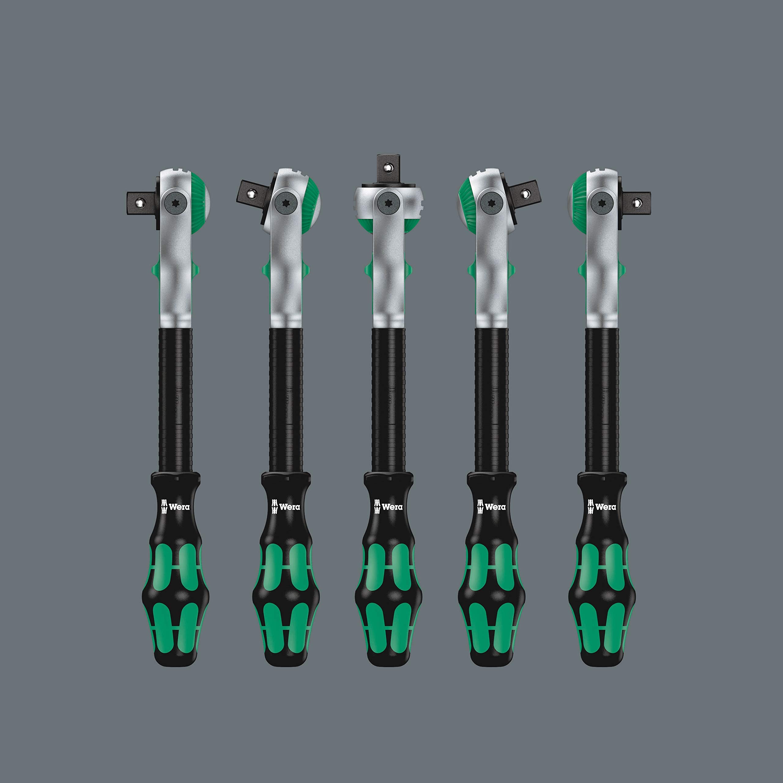 Wera 05135949001 Kraftform Kompakt Zyklop MS1 Metal/Speed 1/4 Zoll, 8-teilig, 8 Stück, Farbig, One Size