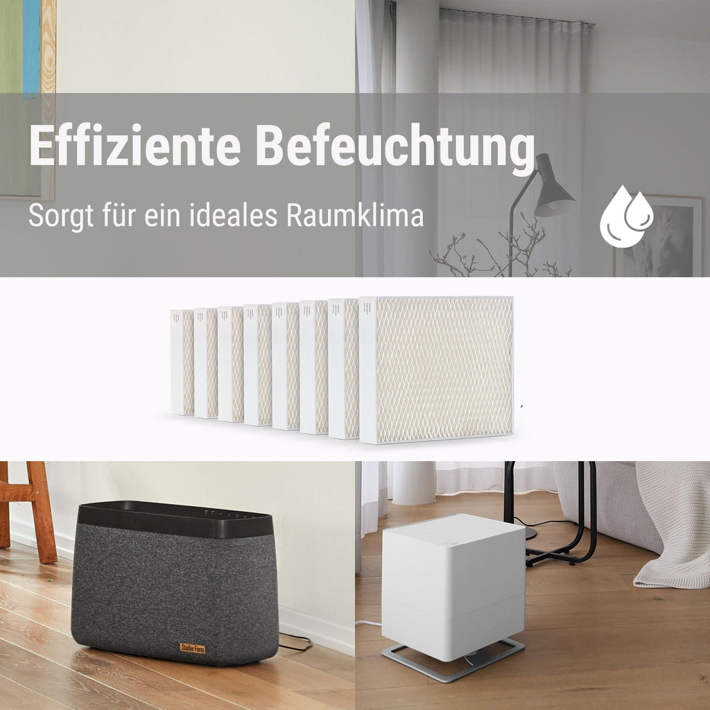 Stadler Form Luftbefeuchter-Filter, effizient und hygienisch, antibakteriell behandelt, passend zur Oskar- und Karl-Familie, Set mit 8 Stück