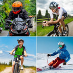 VSYSTO 1080P Tragbare Helmkamera 150° Weitwinkelobjektiv für Motorradhelm 6-lagige Glaslinse Metall Wasserdicht WiFi Nachtsicht DVR Bewegungsrecorder Schleifenaufzeichnung