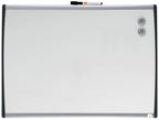 Nobo Kleines Magnetisches Whiteboard mit Gewölbtem Rahmen, Wandmontage, Inkl. Whiteboard-Marker, Magneten & Schaumstoff-Klebepads, Zuhause/Büro, 585 x 430 mm, 1903783