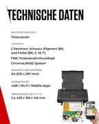 Canon MAXIFY BX110 Mobiler Drucker – WLAN-Drucker mit wiederaufladbarem Akku, druckt bis A4 | Perfekt für Home-Office & unterwegs! Drucke kabellos von Laptop, PC, Smartphone Print App