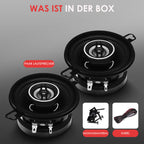 Pyle Autolautsprecher 8,8cm (3,5") – 2-Wege Koaxial Lautsprecher System 120W, 4 Ohm Impedanz, 1" Neodym Hochtöner, 4cm (1,6") Einbautiefe, KSV Spule, Poly Injection Membran – Einbaulautsprecher Auto