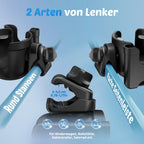 Getränkehalter für Kinderwagen Buggy Zubehör, Guiseapue Universal Becherhalter Kaffeehalter Kinderwagen Rollator Rollstuhl Fahrrad Cup Holder, Baby Erstausstattung Neugeborene, Geschenke für Neu Mama
