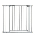 hauck Stop N Safe 2, Silber – Schutzgitter Treppe und Tür 84–89 cm – Kindersicheres Absperrgitter ohne Bohren – Manuelle 1 Hand Öffnung – nur für Innen - Auch für Hunde