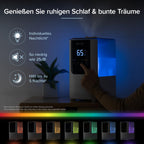 Levoit Top-Fill Luftbefeuchter, Smart Humidifier, Warm&Kalter Nebel max 550 ml/h, bis 40㎡, leise Raumbefeuchter mit Nachtlicht für Kinderzimmer, Pflanzen, Auto Shut-off, 4,5 L, Mondweiß