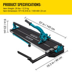 Mophorn Manuelle Fliesenschneider 1200mm Schnittlänge Schneiden Effizient 120cm mit einstellbar Positionierungsfunktion