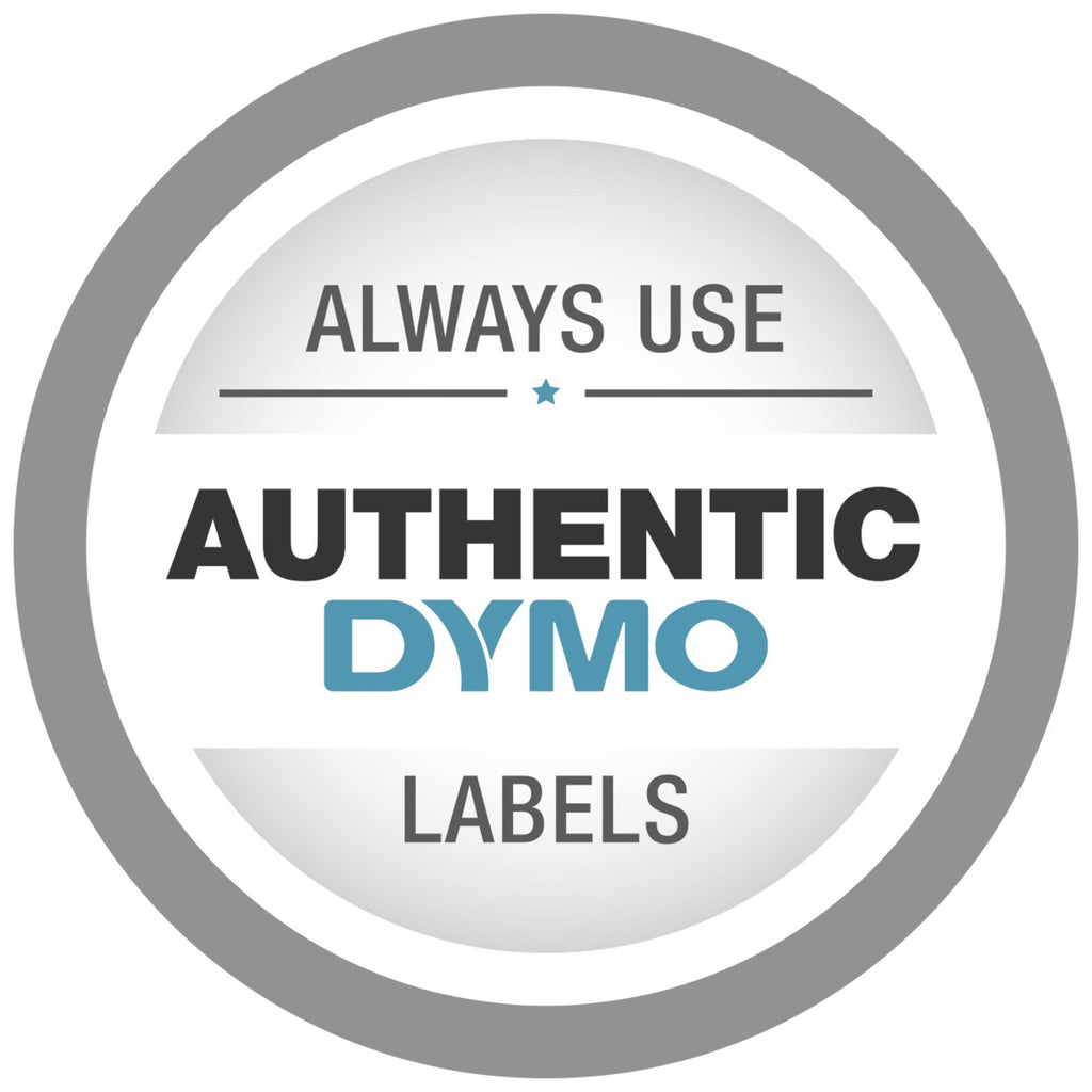 DYMO Rhino-Industrie-Vinyletiketten | 12 mm x 5,5 m | schwarz auf weiß | selbstklebendes Schriftband | für DYMO Rhino und LabelManager Beschriftungsgerät