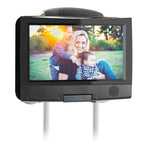 Hikig Kopfstützenhalterung DVD-Player Auto, Universal KFZ-Halterung für 7-11 Zoll Tragbare DVD-Player mit Drehbarem Bildschirm - Schwarz