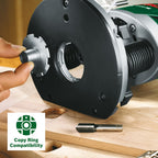 Bosch Oberfräse POF 1200 AE (1200 Watt, inkl. Zubehör für präzise Holzbearbeitung, für unterschiedliche Holzarten)