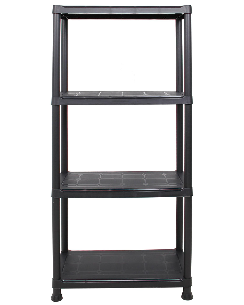 Ondis24 Steckregal 60 x 30 x 131 (H) cm, 4 Böden, Kunststoffregal, Schwerlastregal, bis zu 80 kg, Regal, Lagerregal (1 Stück)