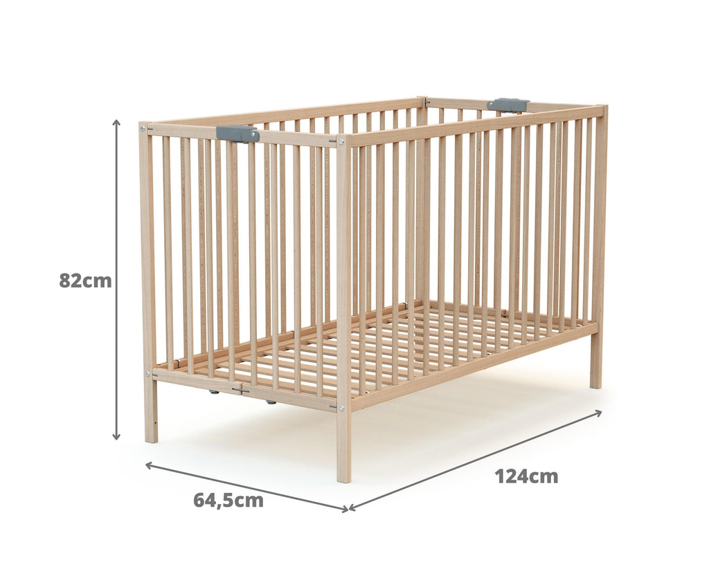 Webaby - Kinderbett, zusammenklappbar, 60 x 120 cm