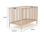 Webaby - Kinderbett, zusammenklappbar, 60 x 120 cm