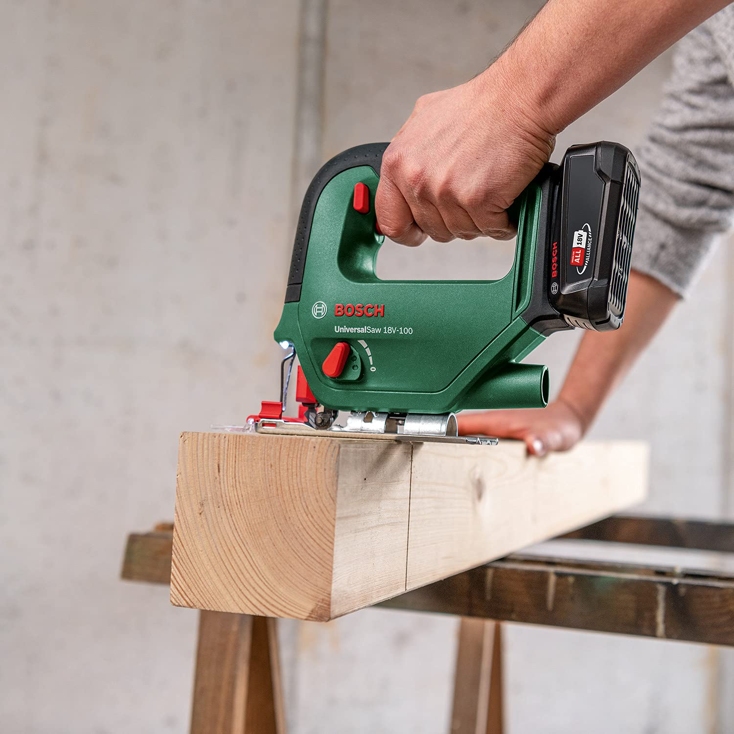 Bosch Akku Stichsäge UniversalSaw 18V-100 (ohne Akku, 18 Volt System, im Karton)