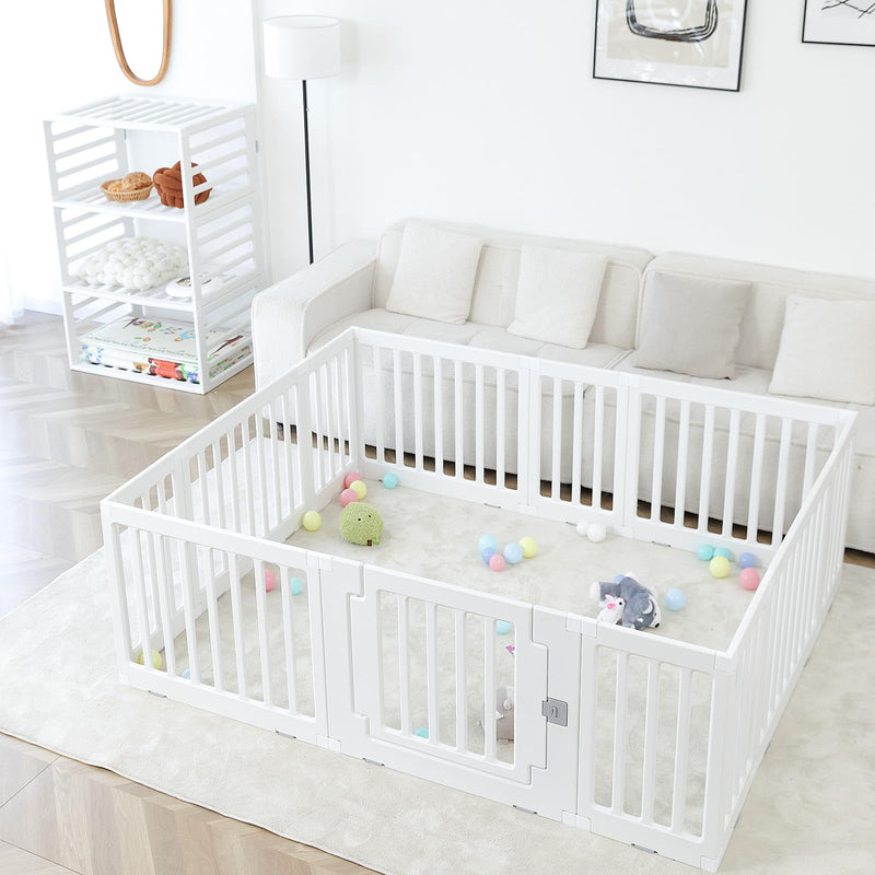 Gupamiga Laufstall Baby Laufgitter Baby Sicherheits-Aktivitätszentrum für drinnen oder draußen 150×180 cm PLP-WL071-12
