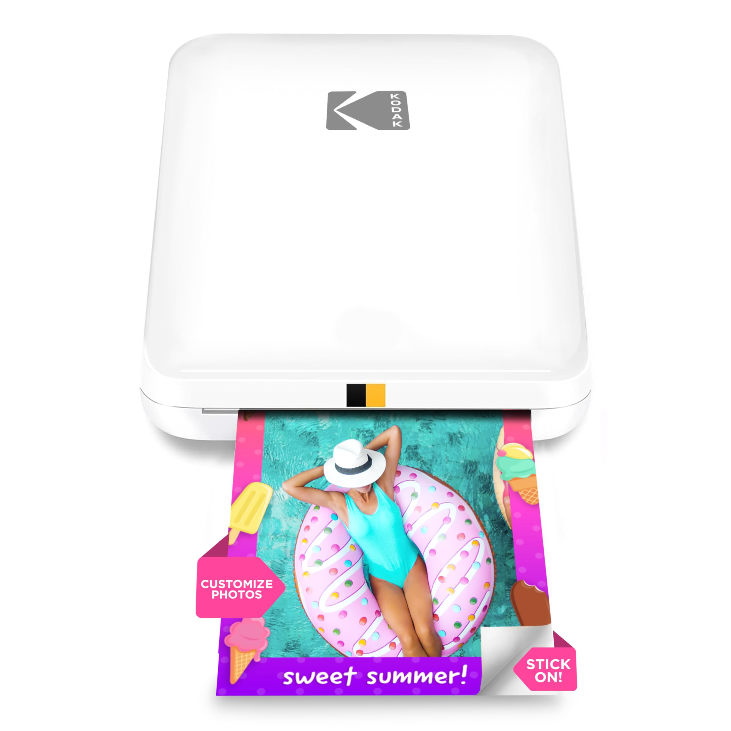 KODAK Step Slim Mobiler Sofortbild-Fotodrucker – Kit: 20 Packung Zinkpapier, Etui