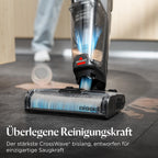 Bissell CrossWave OmniForce, Kabelloser Nass Trockensauger, Saugen & Wischen in Einem oder nur Saugen Modus, Nasssauger mit Hoher Leistung, Waschsauger, Saugwisher, 240m² Mehrflächenreinigung, 3912N