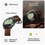 Montre Polar Grit X2 Pro Titan : Ultra robuste et performante, outils de Navigation avancés, détection de paramètres biologiques, suivi de l'entraînement et de la FC Avec Bracelet en Cuir en Plus.
