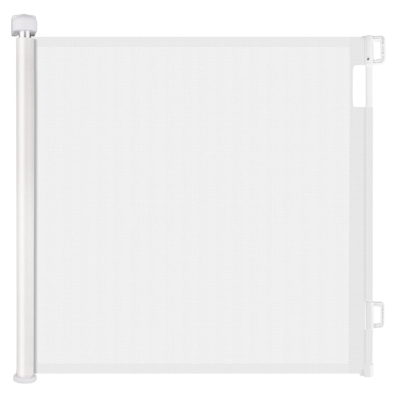 PetHot Treppentor, versenkbares Treppentor für Babys und Haustiere, Babytor oder Hundetor, ausziehbar bis zu 55„ breit, 33“ hoch, einhändige Bedienung, Babytor für Treppen/Türen/Flure/Außenbereich