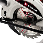 Einhell Handkreissäge TC-CS 1250 (1.250 W, 5.500 Min-1, Werkzeuglose Einstellung Tiefe/Winkel, Zusatzhandgriff, Spindelarretierung, Spaltkeil, Inkl. Hartmetall-Sägeblatt)