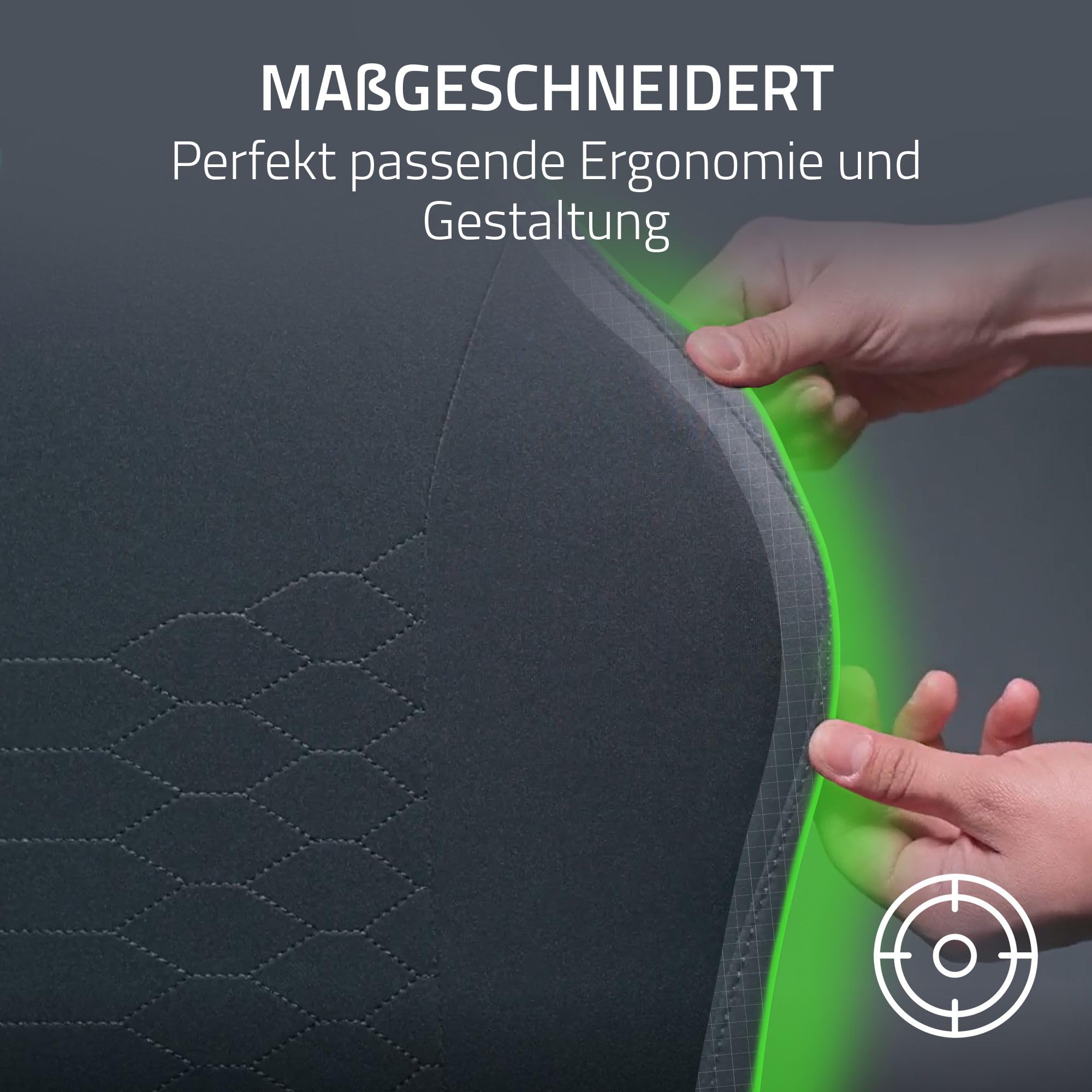 Razer Gaming Chair Sleeves - Designt Iskur V2 X - robust und komplett waschbar - Schutz vor Schmutz und Flecken (2-teilige Design Bezüge für Rückenlehne & Sitzfläche) Schwarz