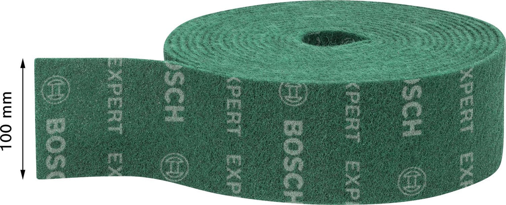 Bosch Accessories 1x Expert N880 Vliesrolle (für Stahlbleche, Breite 100 mm, Länge 10 m, sehr fein GP, Zubehör Handschleifen)