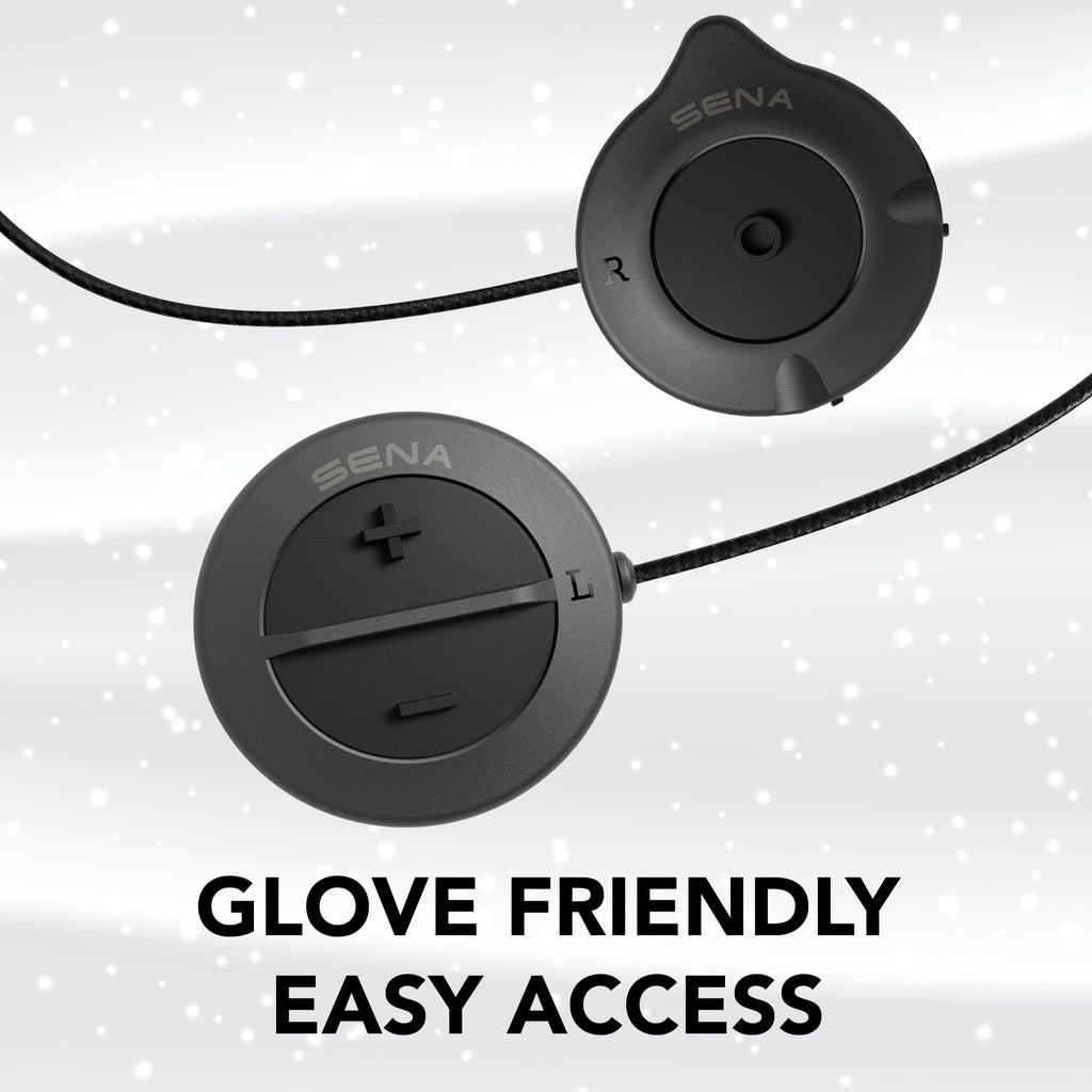 Sena Snowtalk 2 - Universal Bluetooth Headset für Ski- und Snowboardhelme mit integriertem drahtlosem Intercom