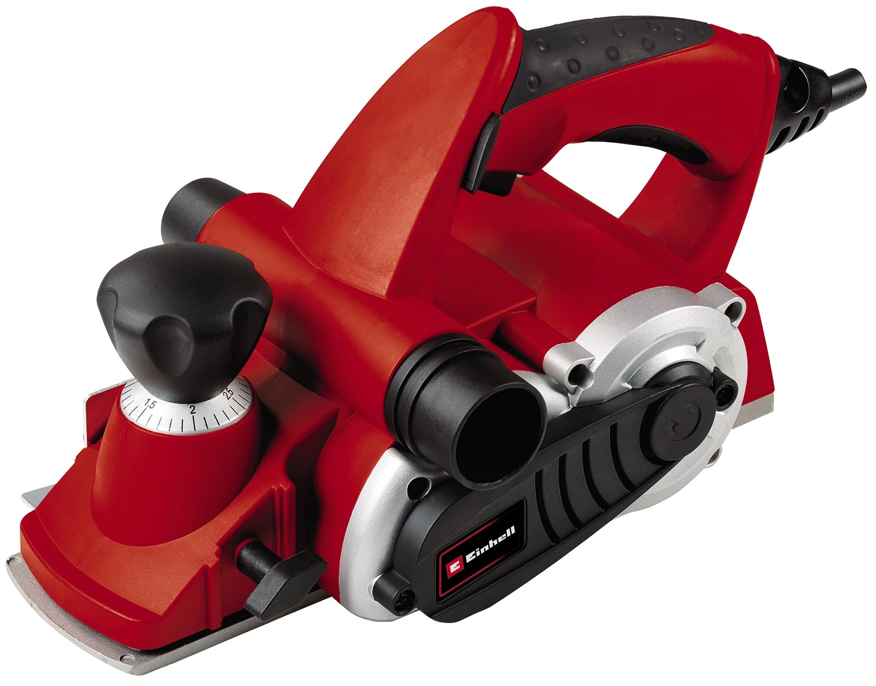 Einhell Elektrohobel TE-PL 900 (Fußplatte Mit 3 V-Nuten, Softgrip, Inkl. Parallelanschlag, Falztiefenanschlag, TCT Hobelmesser), Blau, 900 W, Bis 3 mm Spantiefe, Große Messerwelle
