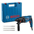 Bosch Professional Bohrhammer GBH 2-21 (mit SDS plus, inkl. 3x Drill Bit SDS plus, (6/8/10 mm), Zusatzhandgriff, Maschinentuch, Tiefenanschlag, Handwerkoffer)