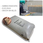 Sand für Sandstrahler, Sandstrahler, Vaga, 0,3 – 1,00 mm, 25 kg Säcke zum Sandstrahlen von Holz, Eisen, Wespen