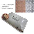 Sand für Sandstrahler, Sandstrahler, Vaga, 0,3 – 1,00 mm, 25 kg Säcke zum Sandstrahlen von Holz, Eisen, Wespen