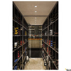 SLV Deckeneinbauleuchte HORN 1 / Spot, Fluter, Deckenstrahler, Deckenleuchte, Einbau-Leuchte LED, Innen-Beleuchtung / GU10 IP20 50W schwarz