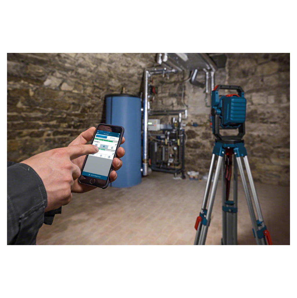 Bosch Professional 18V System Akku LED-Baustellenlampe GLI 18V-2200 C (max. Helligkeit 2200 Lumen, Connect Ready, ohne Akku/ Ladegerät)