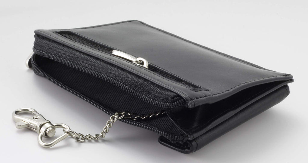 Koruma KFZ Keyless Go Schutz Autoschlüssel RFID Case - Schwarz Leder Tasche Box - NFC Signal Blocker Karte Schutzhülle Schlüsseltasche Funkschlüssel Abschirmung für Auto Motorrad - Entry Safe