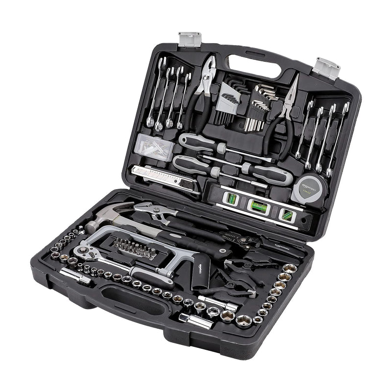 Amazon Basics Allgemeines Handwerkzeug-Set für den Haushalt, 173-teilig