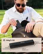 NEWYES Drucker, Tragbarer Thermodrucker für Geschäftsreisende und Studenten – Bluetooth Drucker für A4 Thermodruckpapier, Kompakt, Sofortiger Druck & Langlebiger Akku