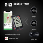 SIGMA ROX 4.0 Black | Fahrradcomputer kabellos GPS & Navigation inkl. Halterung | Outdoor GPS Navigation mit Höhenmessung