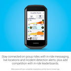 Garmin Edge 1050®, Premium-Fahrradcomputer, lebendiges Farb-Touchscreen-Display, eingebauter Lautsprecher, erweiterte Trainings- und Gruppenfahrten, Straßengefahrenwarnungen