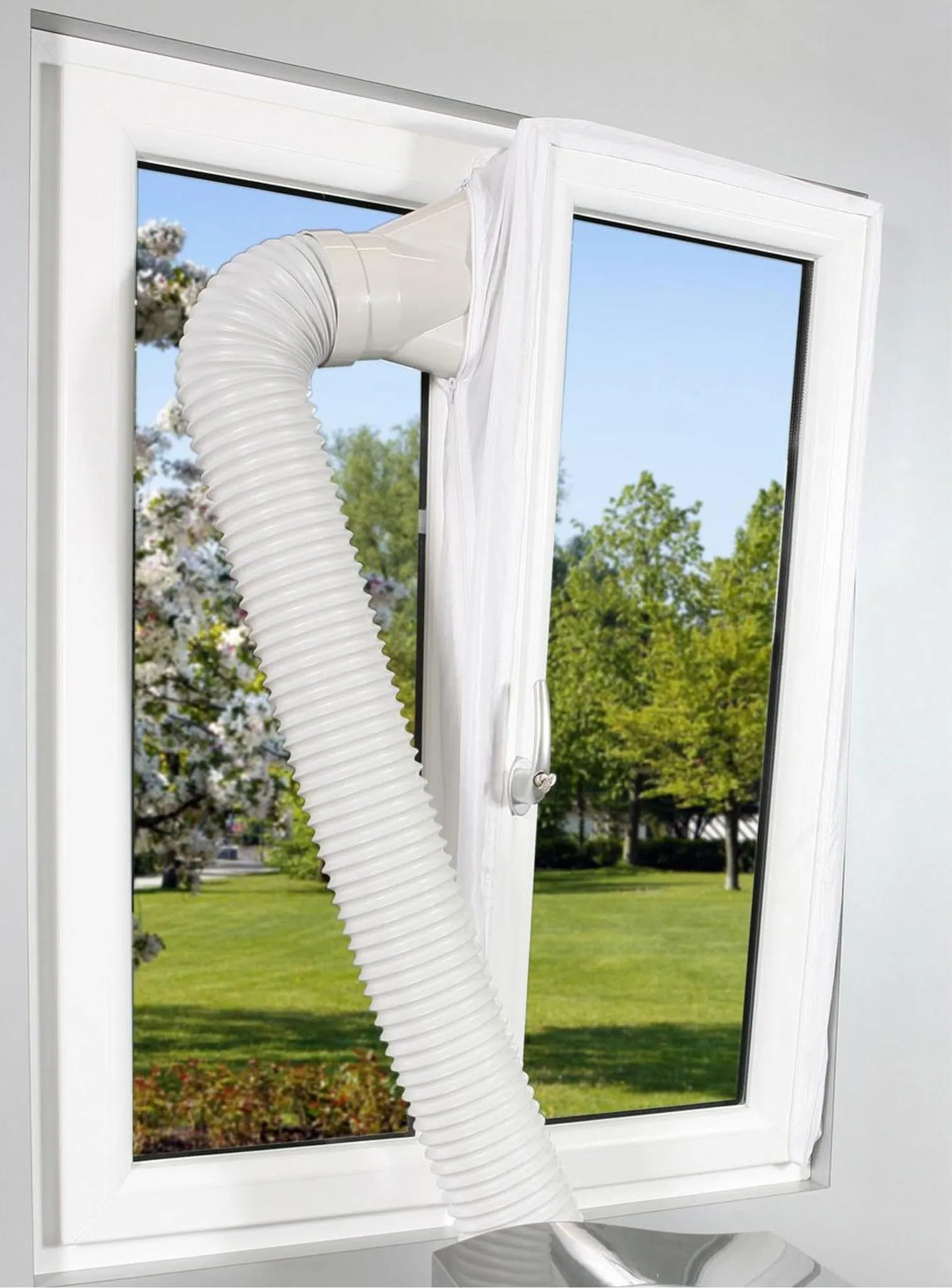 Comfee Fensterabdichtung Hot Air Stop für mobile Klimageräte und Abluft-Wäschetrockner, weiß, 10000196
