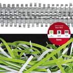 Hama Aktenvernichter Einzug Aktenvernichter professionell Home Office (Streifenschnitt, Schredder, elektrisch, 8 Blatt Papier, CDs, Kunststoff Schredder, 11 Liter Papierkorb, Sicherheitsstufe 2 DSGVO)