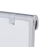 FRANKEN Flipchart, Beschreibbar, Magnetisch, Mobil, Mit Rollen und 2 Seitenarmen, Whiteboard mit Ständer, Papierhalterung und Stifteablage, 67 x 95 cm, PRO Deluxe Mobil, FC81