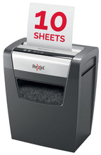Rexel Aktenvernichter Momentum X410, Partikelschnitt, 11-10 Blatt A4 (70-80 g/m²) Kapazität, Sicherheitsstufe P4, 23L Abfallbehälter, Schredder, schwarz, 2104571EU