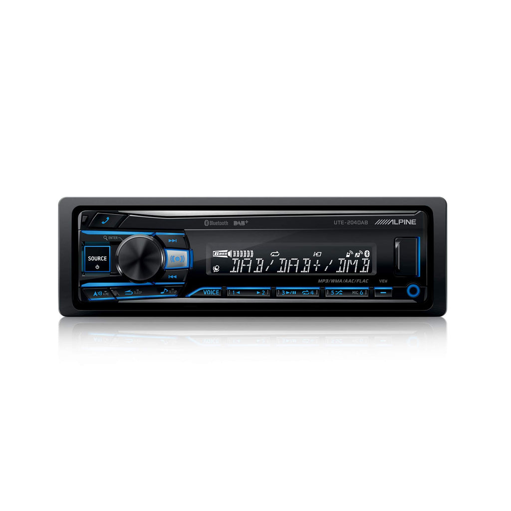 UTE-204DAB - Digitalradio mit DAB+ und Bluetooth, Schwarz (RGB Beleuchtung)