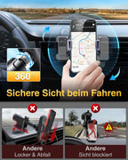 VANMASS 2026 Militärische Handyhalterung Auto Bombenfest Lüftungshaken Handy Halterung Auto Lüftung 100% Sicherer Griff Handyhalter 360°Drehbar Autohalterung Handy Auto für iPhone Samsung Smartphone