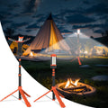 T-SUN Baustrahler LED mit Stativ, Wiederaufladbare Arbeitslicht mit 9000mAh Akku, 5 Leuchtmodi Kabellose LED Arbeitsleuchte, Teleskopstativ und Tragetasche, Akku Strahler Für Camping Garage Baustelle