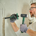 Bosch Fäustel 1000g (Heavy-Duty Hammer; große Schlagfläche; Robuster Kohlenstoffstahl; Symmetrischer Kopf; Softgrip-Handgriff mit Glasfaserkern für komfortables Arbeiten mit geringer Vibration)
