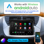 Android Autoradio 1din mit Navi 7 Zoll Bildschirm Android Auto & Wireless CarPlay Auto Radio Touch Display mit Bluetooth FM WiFi GPS SWC USB 2G+32G