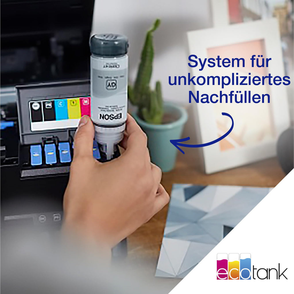 Epson EcoTank ET-8550 Fotodrucker für kreative Enthusiasten, ultrakomfortables A3+-Format, 6-Farb-Tinten, 5-Wege-Medienmanagement, Wi-Fi Direct und Ethernet, Touchscreen