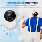 Ozongenerator, Geruchsvernichter für Zuhause und Katzentoilette, geruchsneutralisierer, Lufterfrischer, Ozon Geruchsentfernung für Badezimmer, Küche, Rauch, Autos, Haustiere, Formaldehyd und Geruch